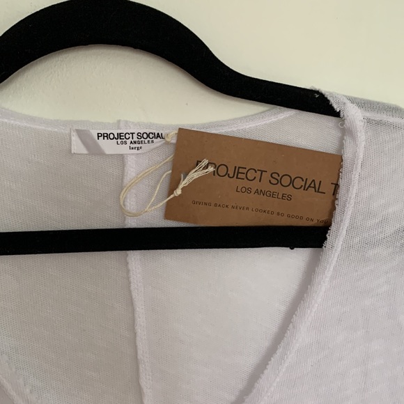 Project Social white T shirt in size L - Picture 3 of 3